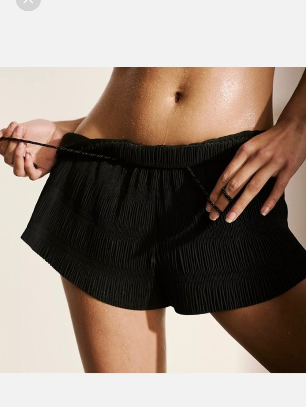 FP Movement, Shirr Enough Shorts, Black, Size Medium
